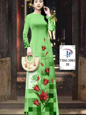 Vải Áo Dài Hoa In 3D AD TTAD2992 30
